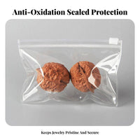 Transparent Anti-Oxidation Pouch Thickened Transparent Jewelry Pouch Reusable Anti Tarnish Resealable Closure Bag for Collectors, Journeyers, Drawers
