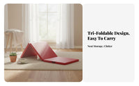 Easy to Clean Tri-Fold Exercise Mat Non-Slip Surface Tri-Fold Gym Mat High-Density Foam Waterproof for Dancers, Gymnasts, Kids, Stretching, Floor Exercises, Gymnastics, Play Area