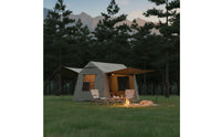 Spacious Interior Inflatable Tent Wind Resistant Multi-Room Family Tent Breathable Proof for Groups, Glamping, Backyard
