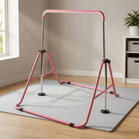 Floor Standing Gymnastics Bar Foldable Adjustable Gymnastics Bar Space Saving