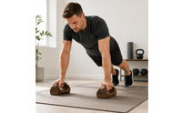 2 Pieces Upper Body Training Wooden Push up Handles Gift Idea Wood Push up Handles Comfortable Grip Chest Workout Handles Long-Lasting for Men, Gym
