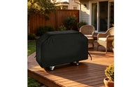 Grill Cover with Drawstring Weatherproof Barbecue Cover with Ties Weather-Resistant for Backyard, Patio
