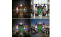 Inflatable Castle Archway Inflatable Arco De Castillo Inflable Halloween Archway Outdoor Arco De Casa Encantada Inflable