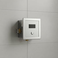 Touchless Operation Infrared Sensor Urinal Flusher Water-Saving Concealed Sensor Flusher Easy to Clean Wall-Mounted Urinal Flush Valve Brass Body for Public Restroom, Commercial