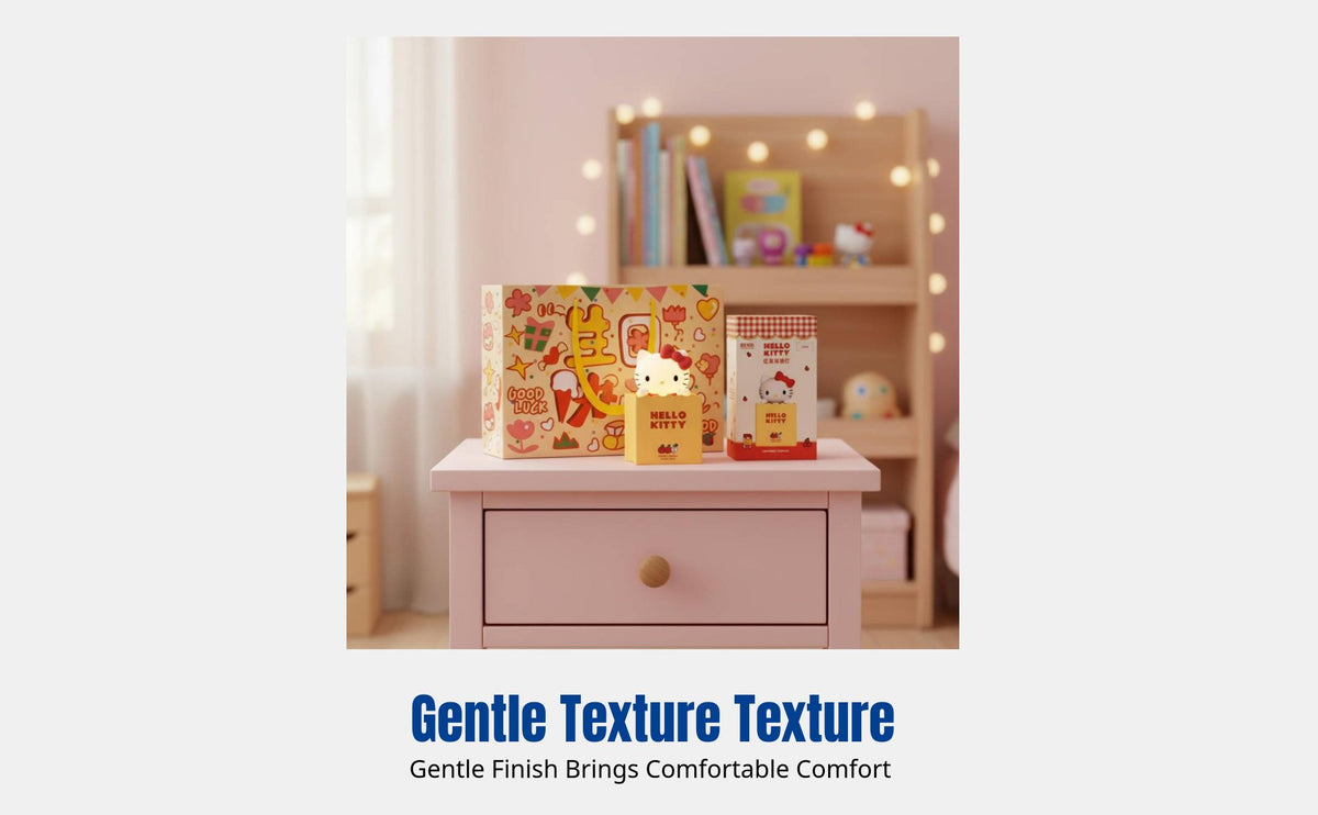 Hello Kitty Night Light, Cute Tap Lamp, Sanrio Mood Light, Creative Bedside Lamp for Kids, USB Rechargeable, Gift for Friends