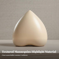 Full Hip Design Half Body Mannequin Solid Wood Base Bra Display Mannequin Sturdy Lingerie Display Form Portable for Clothing Designers, Fashion Present Organizers, Boutiques, Retail Shop S, Window Displays, Photography Studios