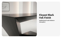 Large Work Desk Modern Design Sculptural Base Desk lustrous Finish Writing Table for Professionals, telecommuting Workers, Study Room, Reception Area, Bedroom