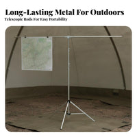 Portable Telescopic Map Stand Multi-Purpose Camping Screen Stand Foldable Display Tripod for Teachers, Exhibitors, Presenters, Exhibitions, Outdoor, Classroom, Office