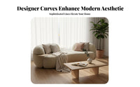 Curved Bean Sofa designer-inspired Lounge Seating Modern Design Indoor Furnishing for Apartment Dwellers, Business Owners, Boutique, Living Room, Bedroom