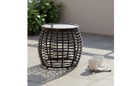 3 Pieces Rattan Table and Chairs Set Balcony Friendly Garden Furniture