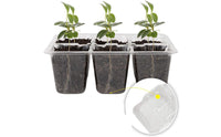 High Clarity Lid 12 Cell Starter Tray Clear View Design 12 Cell Seedling Starter Kit Built-in Drainage Seedling Tray with Humidity Dome Reusable for Home Gardeners, Beginners, Indoor