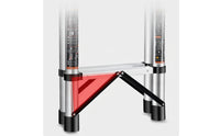 A-Shaped Ladder Stainless Steel Compact Ladder Extendable for Crafters, Homeowners, Home Maintenance, Renovation, Workshop