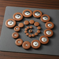 28 Pieces Sheepskin Material B-Flat Soprano Sax Key Pads Good Sealing Soprano Sax Pad Set Saxophone Tone Hole Pads for Musicians