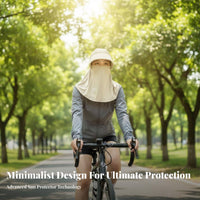 Full Face Sun Cover Breathable Protection Hood Cover Full Face Cover Sun Hat Triple-Function Cooling Balaclava with Brim Skin