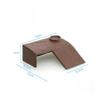 Non-Slip Surface Turtle Basking Platform Easy to Clean Turtle Basking Ledge Sturdy Base Ceramic Tortoise Ramp Promotes Natural Behaviors for Aquarium