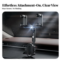 Rearview Mirror Ph Unit Holder Anti-Movement Reflective Mirror Ph Unit Mounting Grip-Hand for Drivers, Passengers, Navigation, Driving
