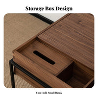 Nordic aesthetic Bedside Storage Cabinet Minimalist Design Single-Drawer End Table Modern visual attraction Nightstand Sturdy Construction for property owners, Apartment Dwellers, Students, Guest Room, Hotel, Entryway, Office