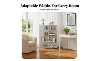 Floor-Standing Multilevel Shelving single-unit basic design shelving single-unit uncoveredShelf Storage areasaving for Students, Families, homeowners, Living Room, Bedroom, Home Office, Balcony