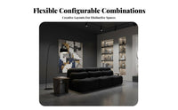 Lowheight Block Sofa Minimalist Design Reconfigurable Foam Block Sofa Wabi-Sabi Aesthetic Living Room Furniture for Renters, Open-Plan Space, Studio
