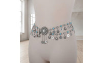 Multi-Functional Wear Belly Dance Hip Belt Bohemian Coin Waist Chain Costume Accessory for Festivals