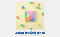 Tangram Game, Kids Educational Intelligence Board, Colorful Preschool Teaching Aid