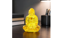 Crystal Buddha Statue Sparkling Crystal Buddha Clear for Buddhists, Home Decor, Altar, Meditation Room