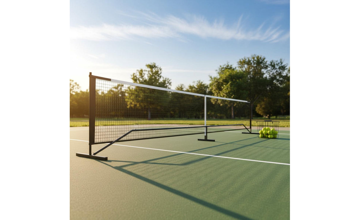 Portable Pickleball Reliable Support Net Frame Regulation Pickleball Net Lockable Wheels Sports Gear for Outdoor, Indoor