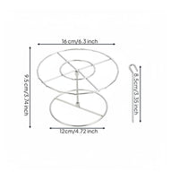 Detachable Design Round Air Fryer Skewer Rack High-Temperature Resistant Vertical Skewer Stand Long-Lasting for Party Hosts, BBQ