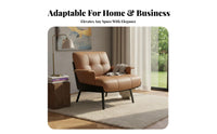 Italian Inspired Design arc-shapedrear Armchair Signature design Accent Chair Upholstered Indoor Furniture Ergonomic Comfort for Hotel Managers, Interior Designers, Business Owners