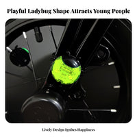 Increases Night Visibility Ladybug Bike Light Easy Installation Two-Wheeler Spoke Light Long-Lasting for Children, Outdoor Activities