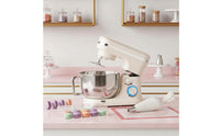 304 Stainless Steel Bowl Electric Stand Mixer Pulse Function Batter Kneading Machine Large Capacity for Families, Bakers, Home Use