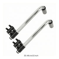 2 Pieces Push Handle Ergonomic Mobility Aid Stable Hardware for Wheelchairs