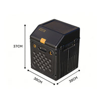Foldable Car Storage Box Molded Handles Two Level Car Storage Box Textured