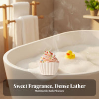 Baked Good ShapeShaped bath effervesceer Cake unwindcompresssign Tub effervescey effervesceing and Bubbling skin well-being Product for Women, Adults, Relaxation, Bathtime, Home Spa