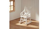 1:12 Scale Rocking Chair Handcrafted Detail Miniature Rocking Chair Vintage Design Mini Wooden Rocker for DIY Enthusiasts, Hobbyists, Photography Prop