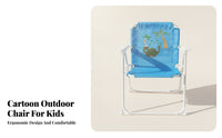Metal Frame Dinosaur Folding Chair Foldable Children's Folding Chair