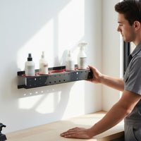 Spray Bottle Storage Rack Multi-Functional Car Detailing Organizer Spray Bottle Holder Space-Saving Car Polisher Storage Rack