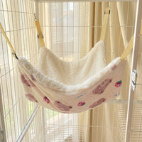 Hanging Cat Bed and Cat Hammock for Cage, Fixable Cat Swing Cradle for Winter Use, Cute Accessory for Universal Breed, Functional Hanging Bed 142