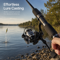 Carbon Fiber Spinning Reel for Lure Fishing and Long Casting