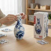 160 Pieces 3D Puzzle Vase Holds Real Flowers DIY Vase Kit Waterproof Home Decoration for Kids