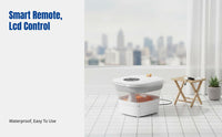 Electric Foot Bath Tub, Foldable Foot Spa, Deep Basin, Home Automatic Heating, Portable, Remote Control, LCD Screen