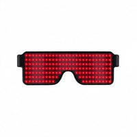 LED Glasses USB Charging Dynamic Display Glasses Event Attention Grabber Flashing Sunglasses for Game Events, Concerts, Anime Conventions