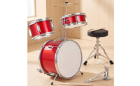 Beginner Drum Set Padded Junior Drum Kit Easy to Assemble Complete Beginner Package for Youngsters, Beginners, Home Practice