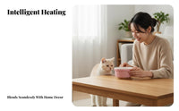 Automatic Heating Constant Temperature Pet Waterer Prevents Unrestricted Zing Electric Ceramic Pet Bowl Easy to Clean for Cat Owners