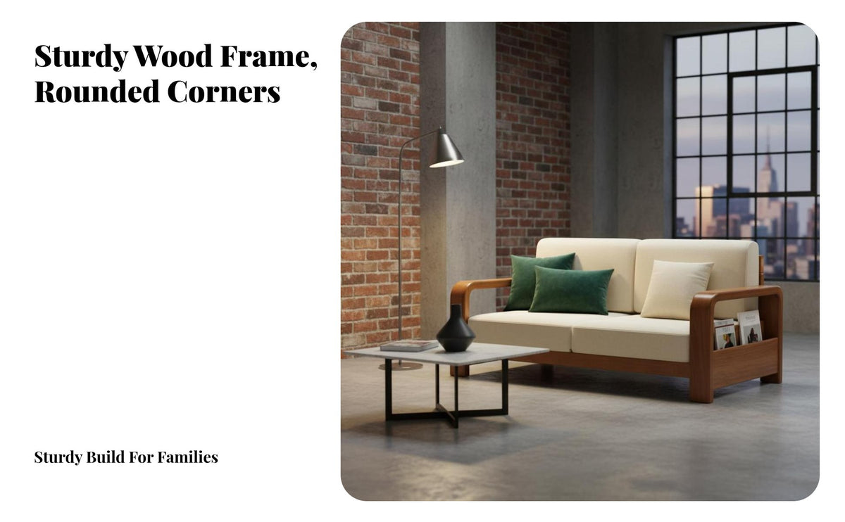 Storage Sofa Modern Design Living Room Furniture Small Space Solution Couch for Apartment Dwellers, Homeowners, Lounging Area, Home Theater