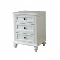 US-inspired and design typeDrawer Nightstand Sturdy Construction 3-Drawer Bedside Cabinet Spacious surface Bedroom Furniture Easy Assembly for homeowners, Apartment Dwellers, Students, Small areas, Guest Room, Office