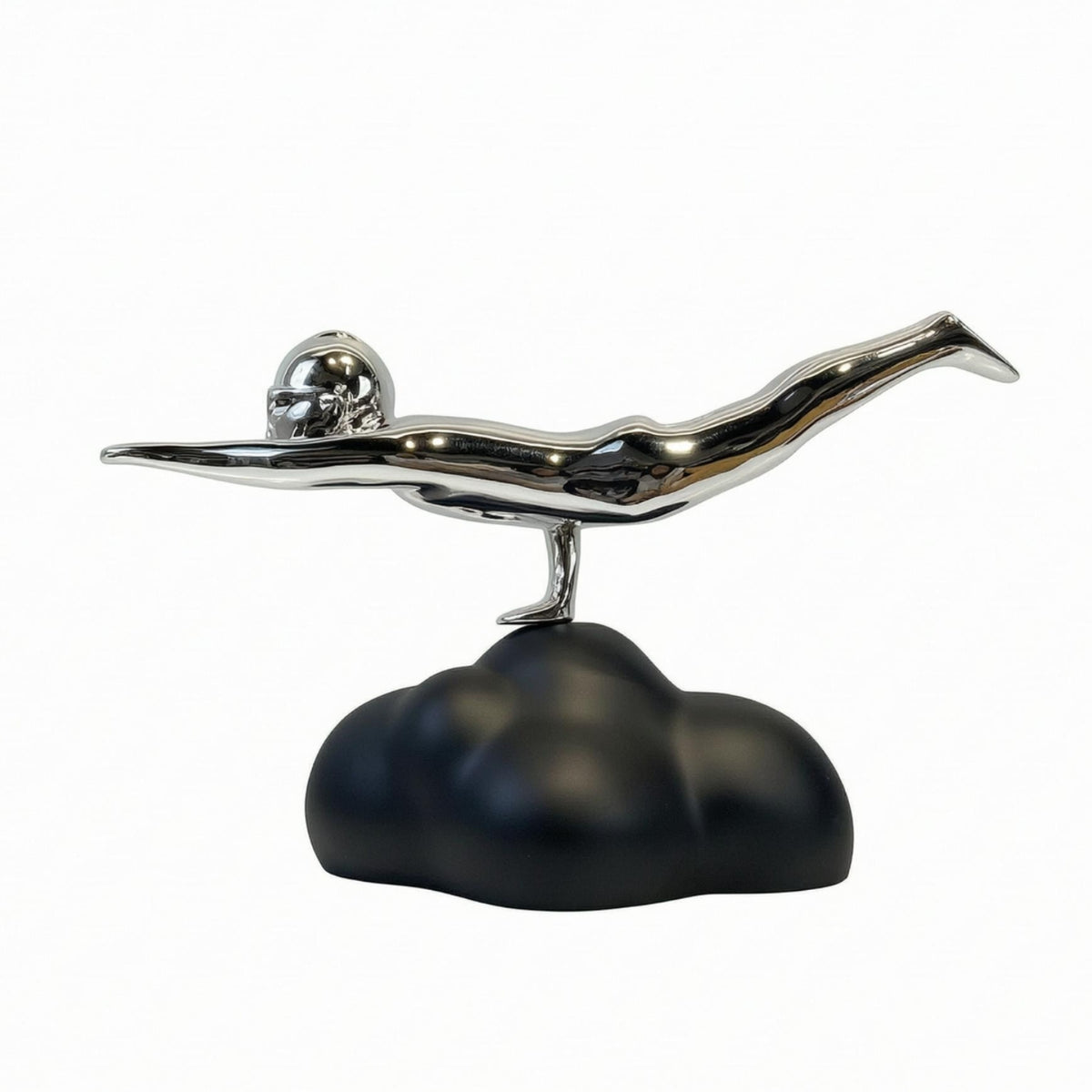 Resin Flying Sleek Figure Home Decoration Available for Purchase Office
