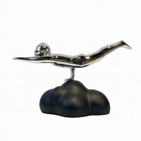 Resin Flying Sleek Figure Home Decoration Available for Purchase Office