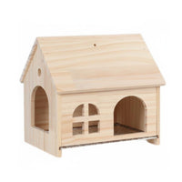 Ventilated Design Parrot Breeding Box Pull-out Tray Wooden Bird Nest Box Easy to Clean Wood Bird Shelter for Parrots, Small Birds
