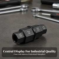 Motorcycle Front Wheel Spindle Tool Sturdy Duty Front Wheel Spindle Socket Hex Spindle Removal Socket Durability